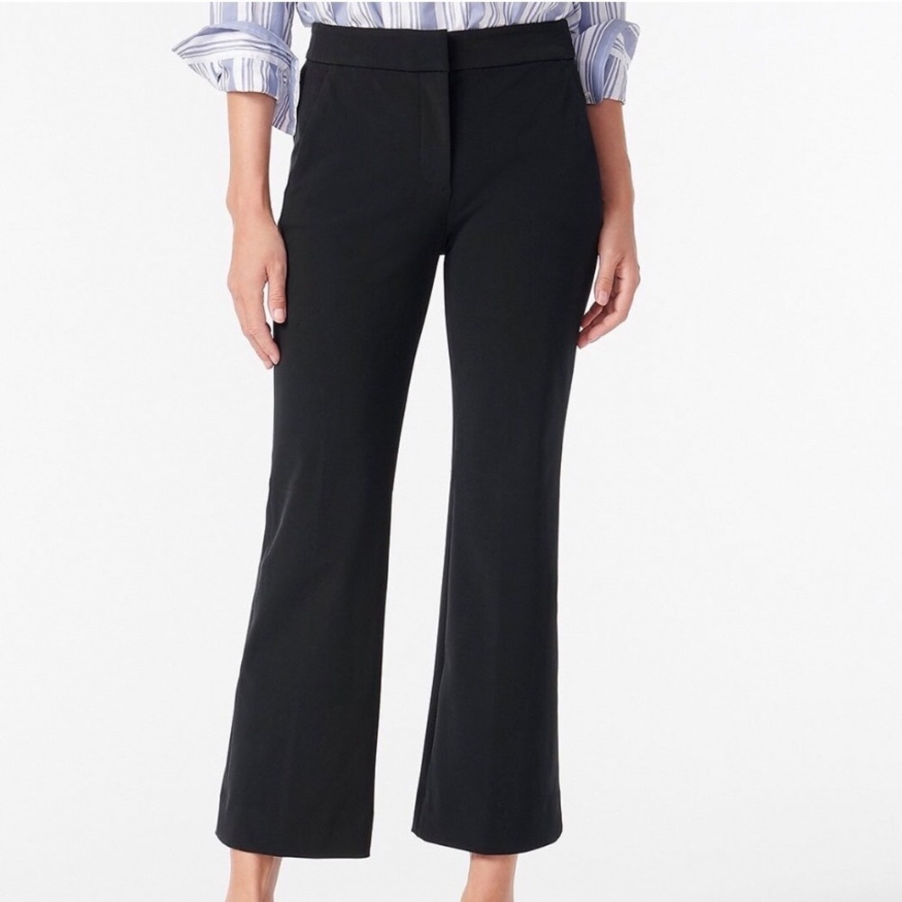 J. Crew Hayden Kickout Crop Pant Black 6 NWT